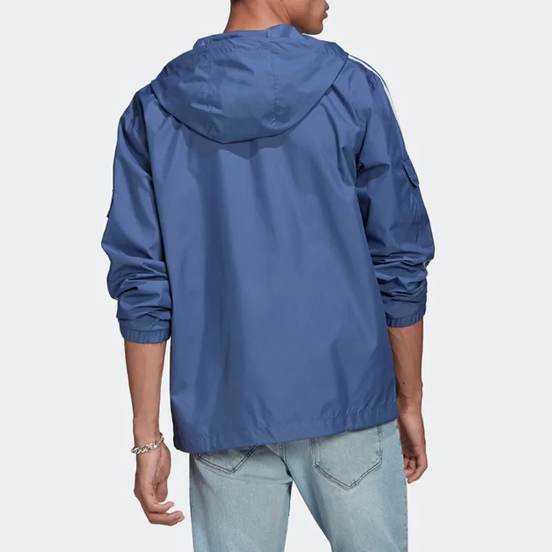 Adidas Originals 3 Stripes Jacket Men's Blue-3
