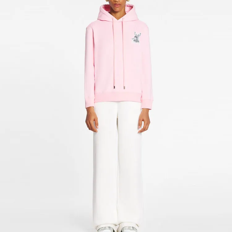 Lanvin Rabbit embroidered Drawstring Hoodie-2