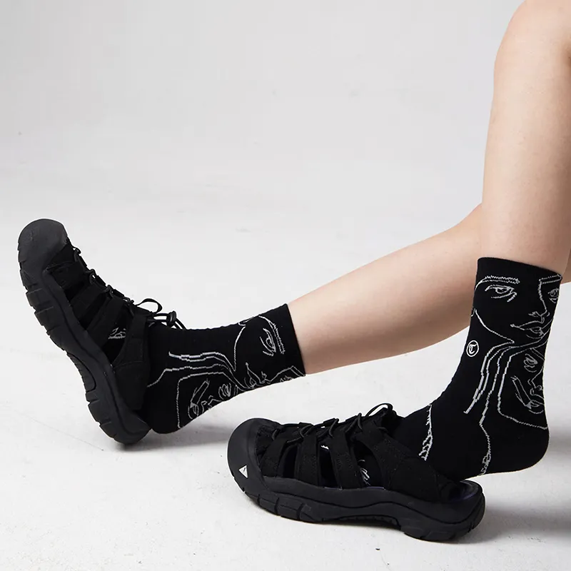 TOOCI Unisex Mid Calf Socks-3