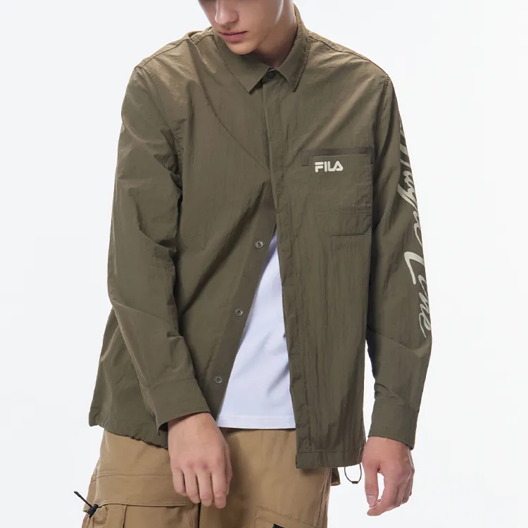 FILA Jackets Men Withered Moss Green-3