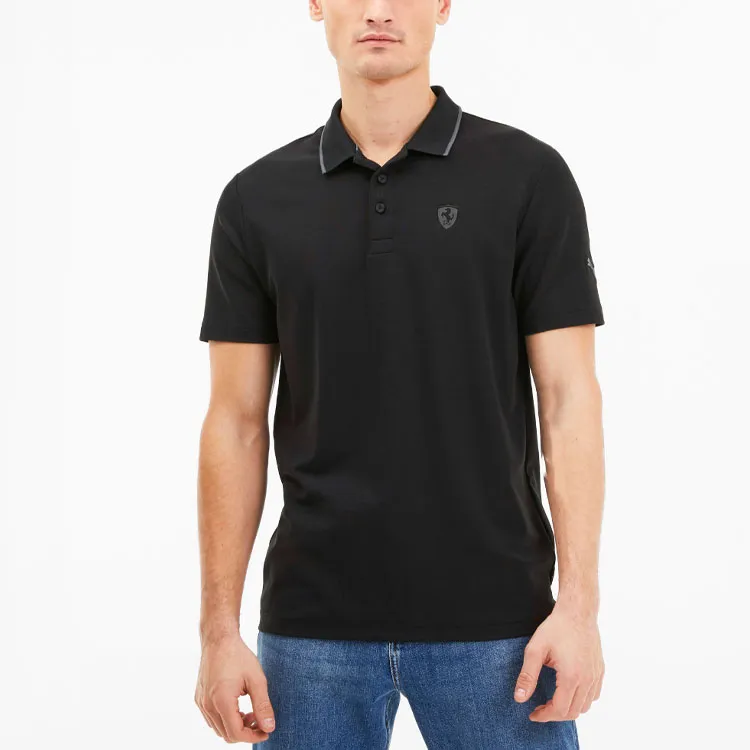 PUMA X FERRARI Polo Shirts Men Black-4