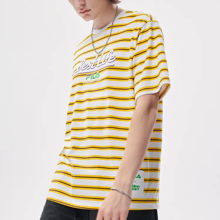 FILA FUSION x Jeremyville T Shirt Unisex Distant Prospect Yellow-5