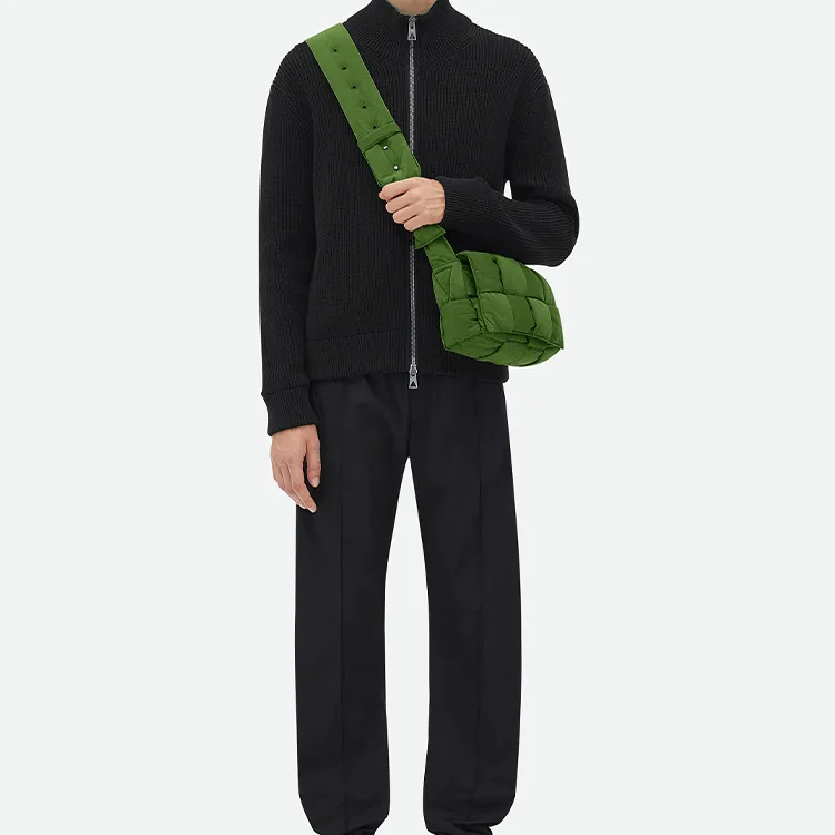 Bottega Veneta Tech Cassette Crossbody Bag Padded Intreccio Avocado-6
