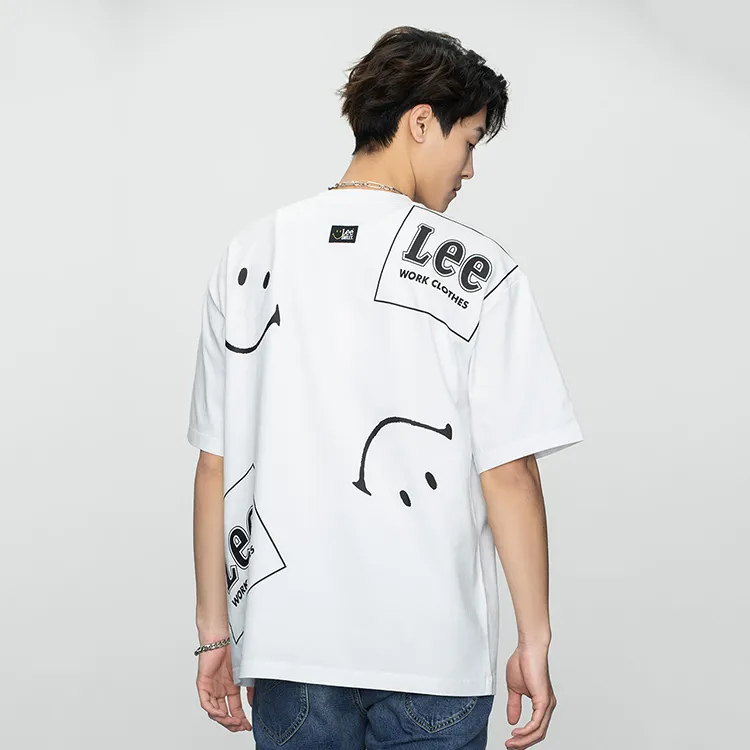 Smiley X Lee T-Shirts Men White-3