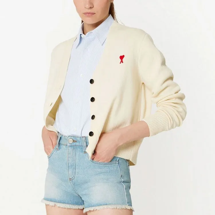 AMIPARIS Ami De Coeur Buttoned Knit Cardigan-3