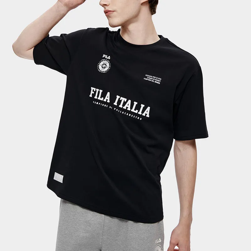 FILA FUSION T Shirt Men's Pitch Black-3