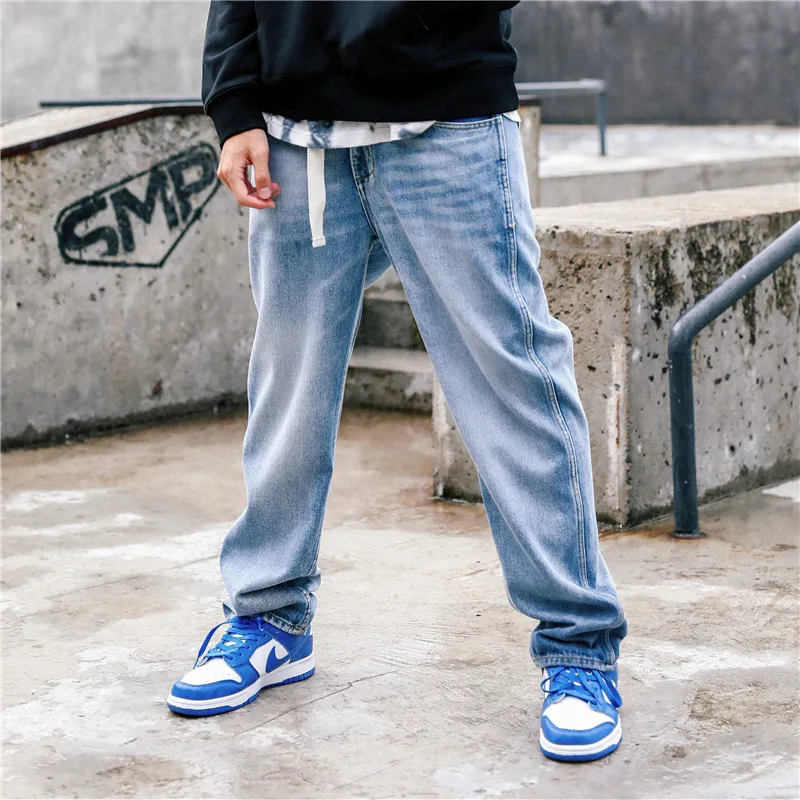 STNW Straight Jeans Unisex Blue-4