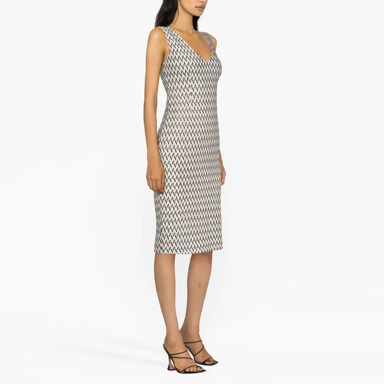 MISSONI Sleeveless Dresses Women's Black White-3