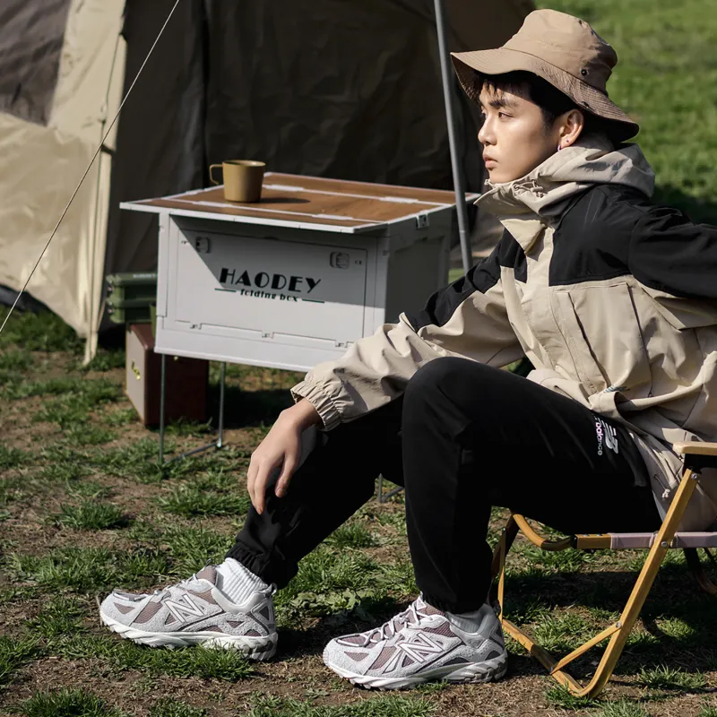 New Balance Jackets Men Khaki-7