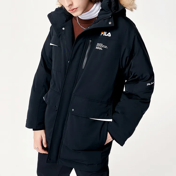 FILA FUSION Down Jackets Men Pitch Black-2