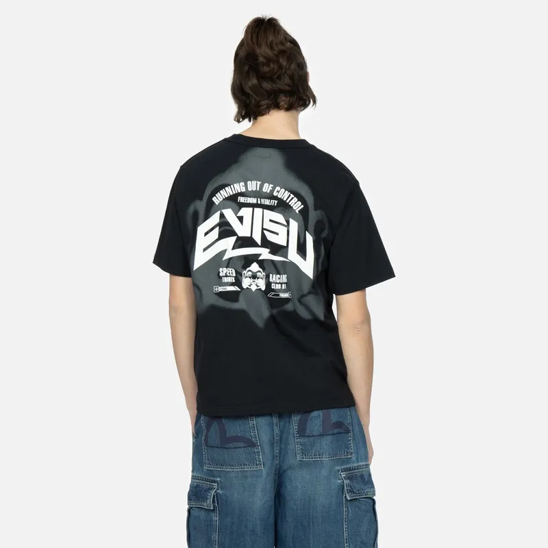 EVISU T Shirts Men Black-3