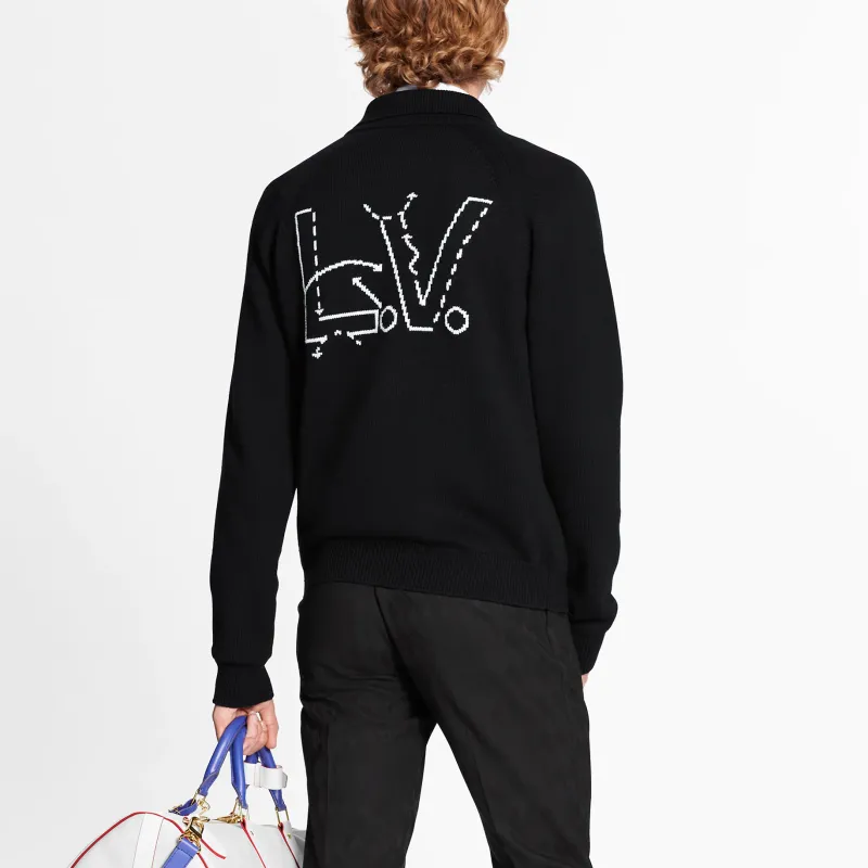 LOUIS VUITTON x NBA Sweater Men's Black-3