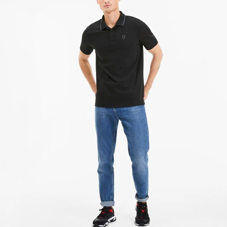 PUMA X FERRARI Polo Shirts Men Black-2