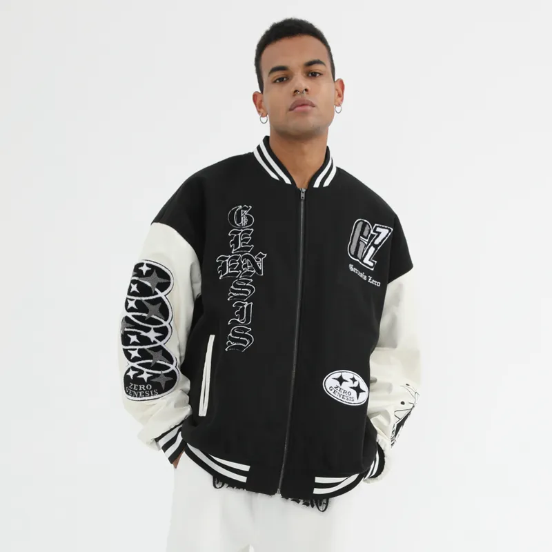 PCMY x Genesiszero Puffer Jacket Unisex Black White-2