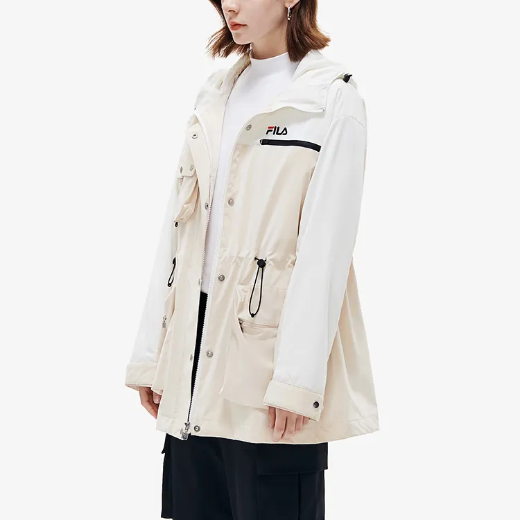 FILA Puffer Jacket Winter Women's Cloud White-4