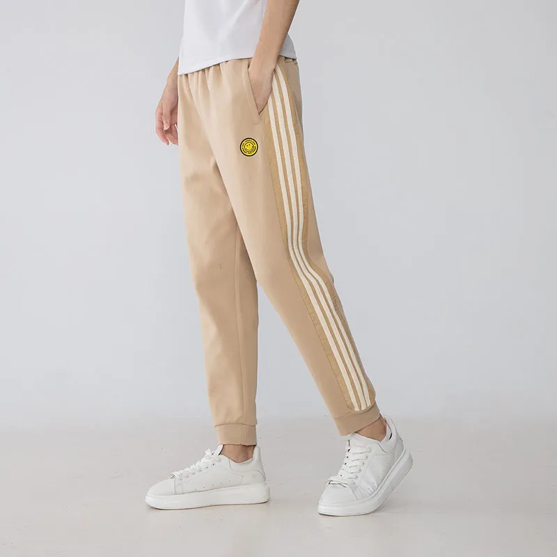 Adidas Knitted Sweatpants Men Khaki-4