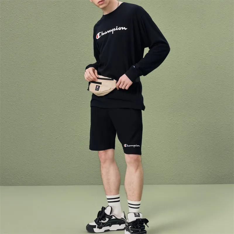 Champion Script Full Chest Logo Crewneck Sweatshirt-8