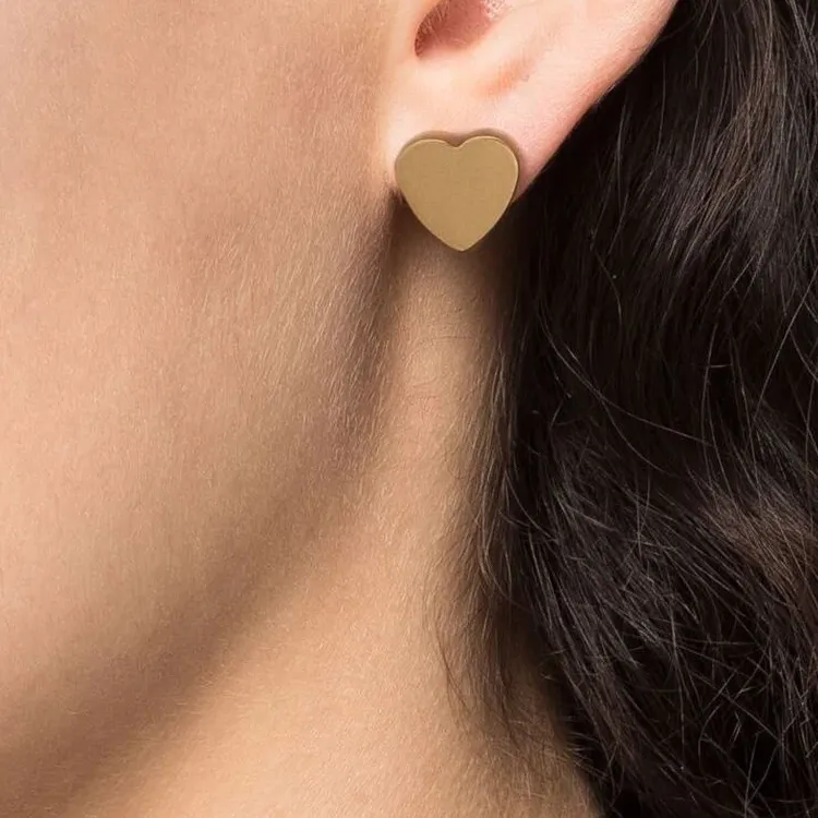Balenciaga Stud Earrings Women's Gold-1