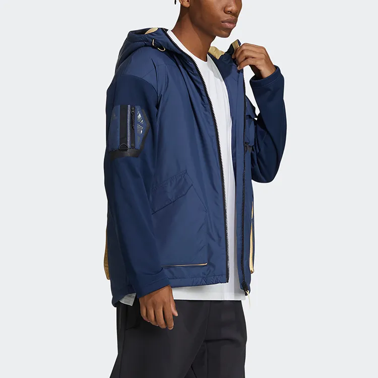 Adidas Jackets Men Navy Blue-3