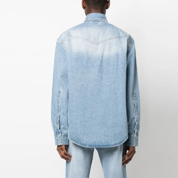 Vetements Shirts Men Light Blue-2