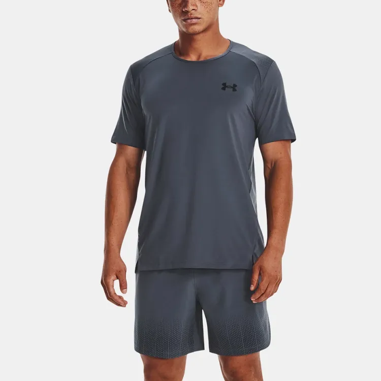 Under Armour T Shirt Men's Downpour Gray-2
