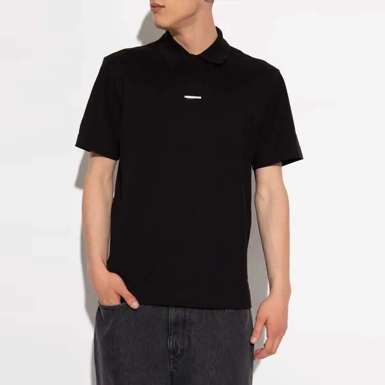 Givenchy Metal Clip Short Sleeved Polo Shirt-1