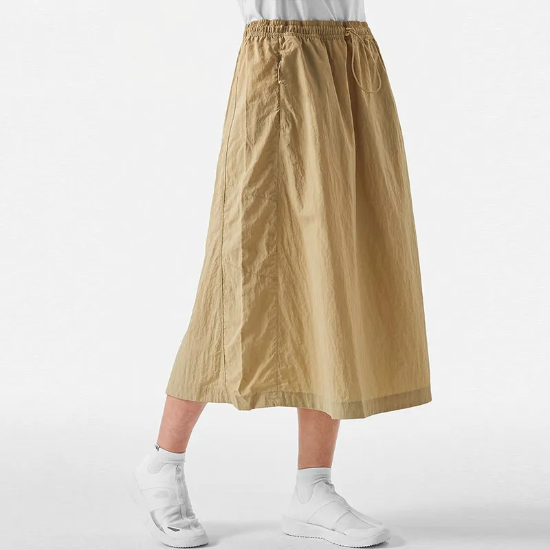 THE NORTH FACE Casual Long Skirt Women's Khaki-2