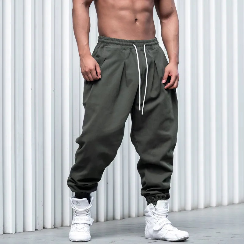 LUJIAMEN Cuffed Pants Sweatpants Men's-5