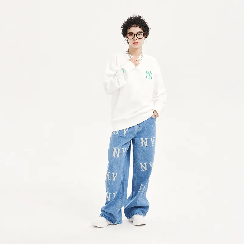 MLB New York Yankees Sweatshirts Unisex White-2