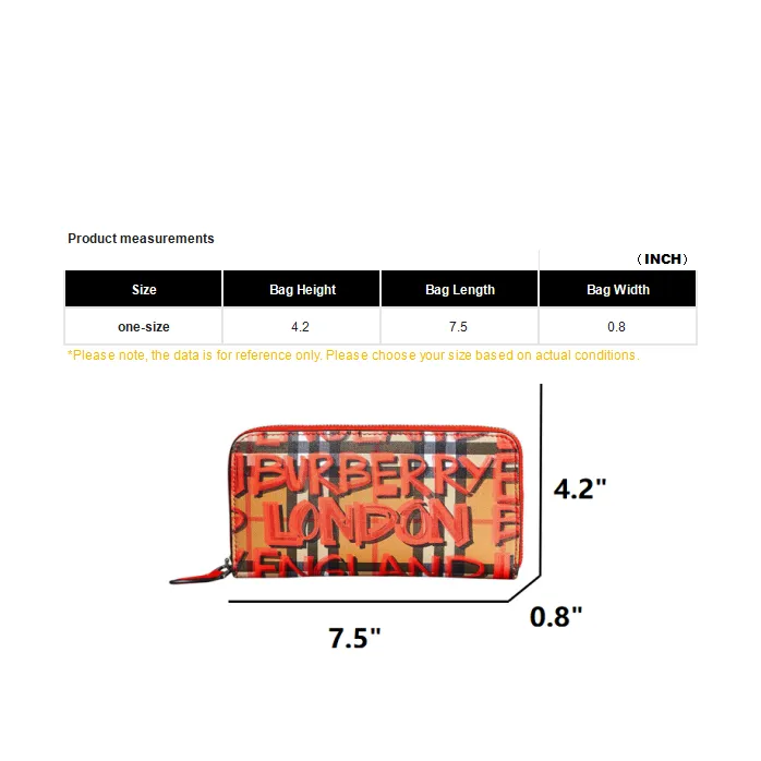 Burberry Calfskin Card Holder Wallet Women's Red-2