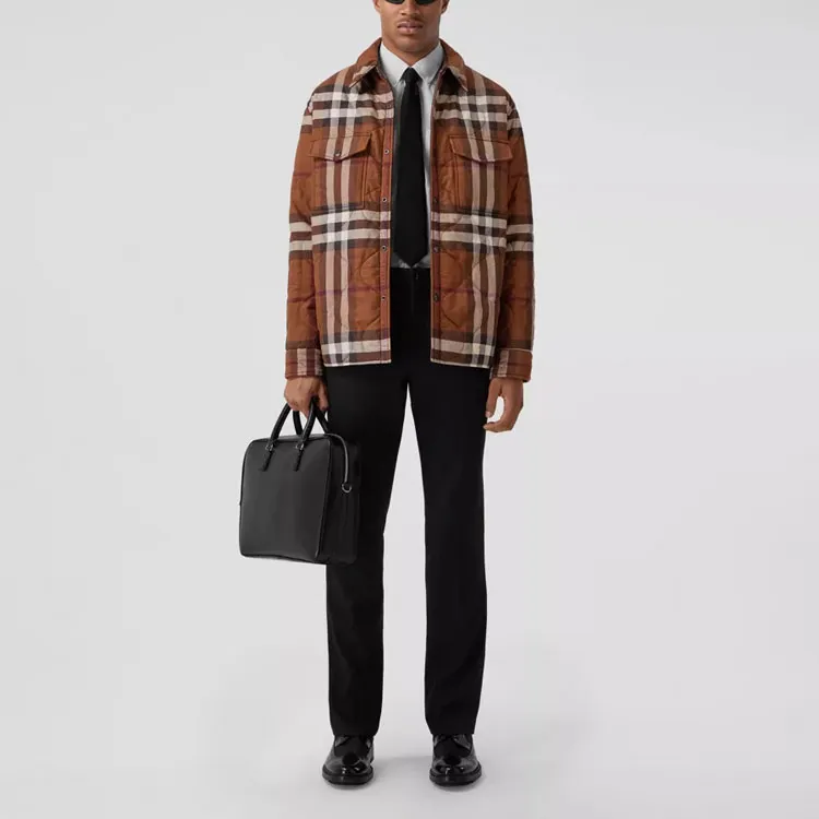 Burberry Reversible Checked Quilted Overshirt-2
