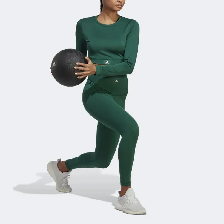 Adidas Crop Tops Women's Green-1