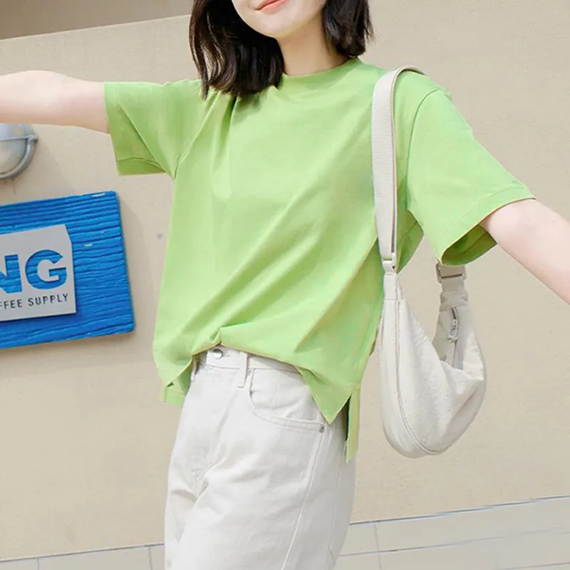 UNIQLO T-Shirts Women's Green-2