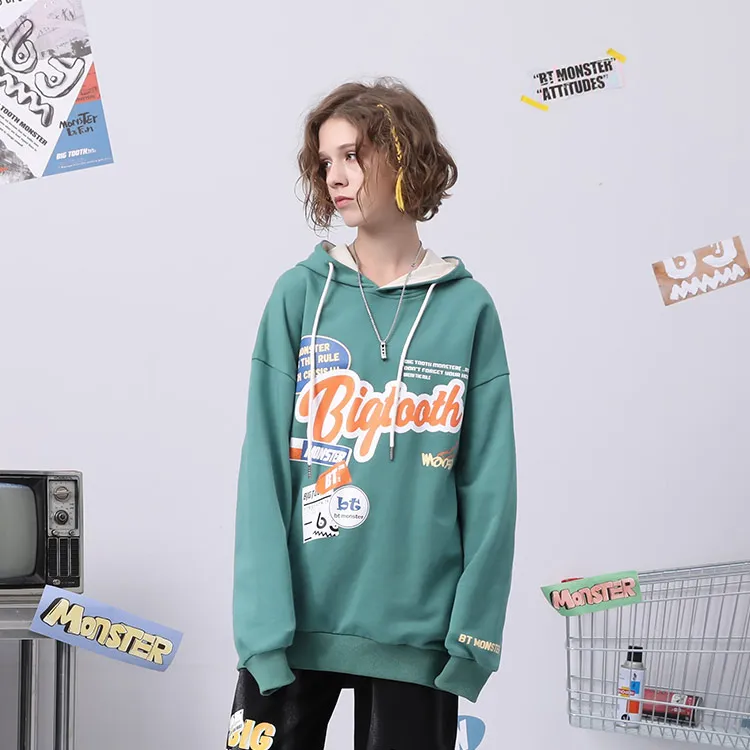 Bt Hooded Loose Fit Sweatshirt Unisex-4