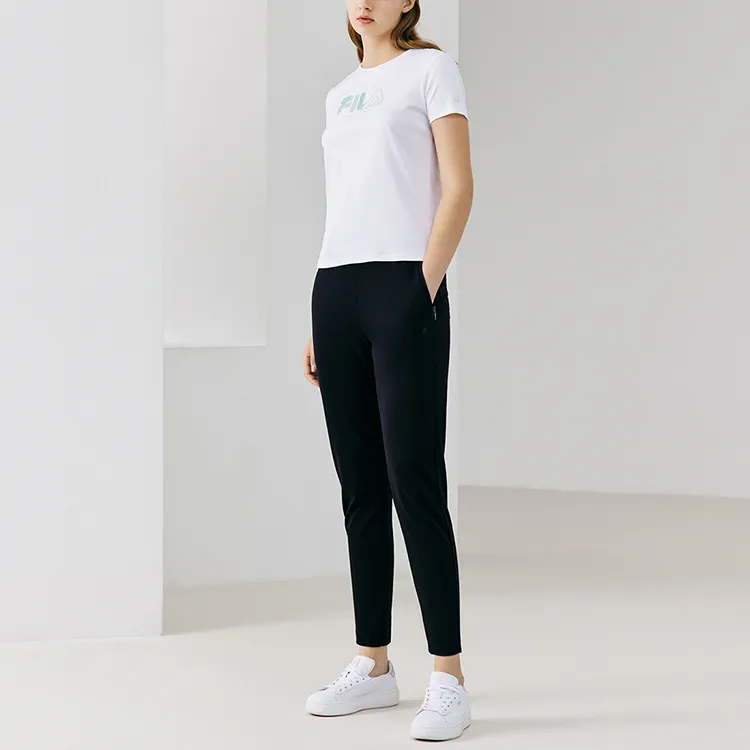 FILA Knitted Sweatpants Women's Jet Black-2