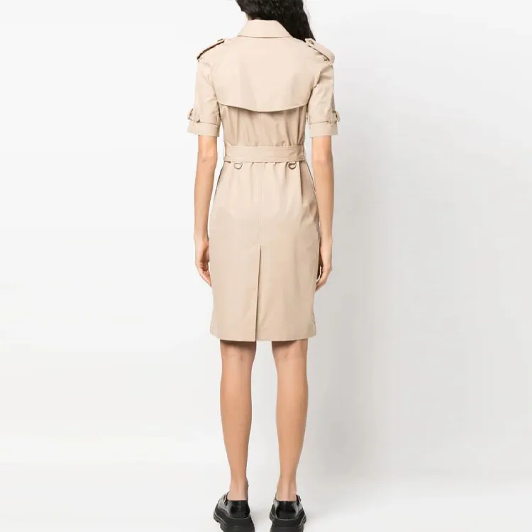 Burberry SS23 Short Sleeved Dress Women's Khaki-2