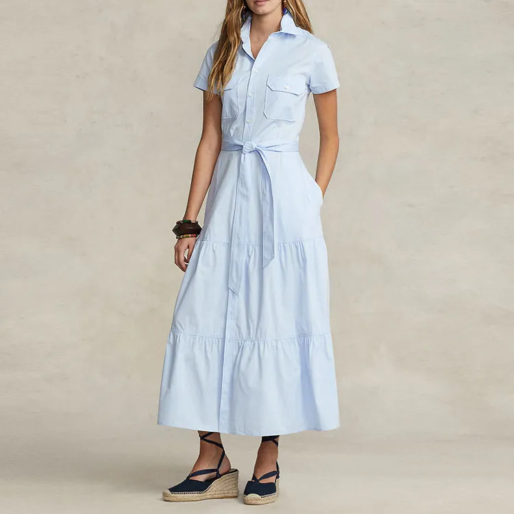 Polo Ralph Lauren Short sleeve Cotton Shirt Dress-1