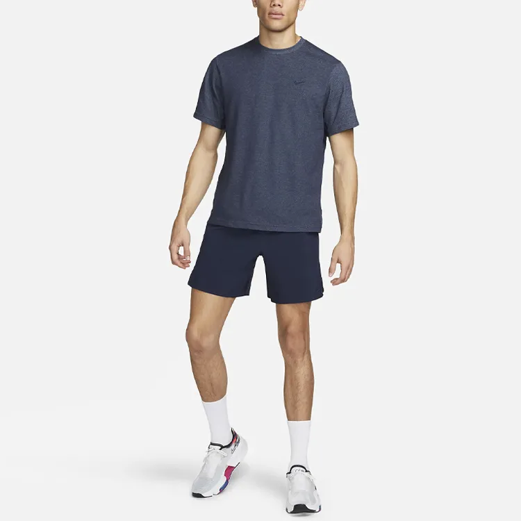 Nike Set-in Sleeve T-Shirt Men's Blue Black-2