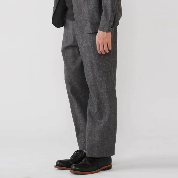 Beams Casual Pants Men Batik Gray-11