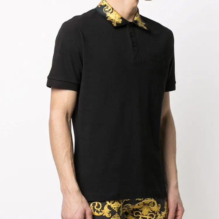 VERSACE JEANS COUTURE SS21 Polo Shirt Men's Black-3