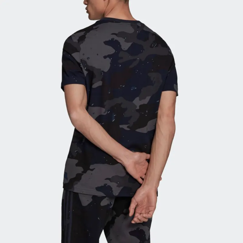 Adidas Originals T Shirts Men Navy Blue-3