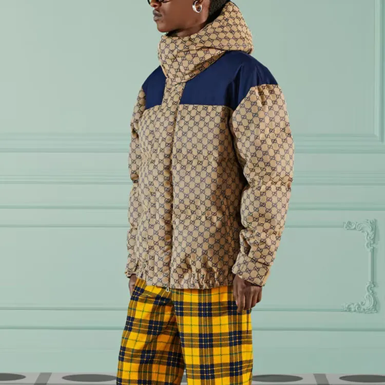 GUCCI Gg Canvas Goose Down Jacket-5
