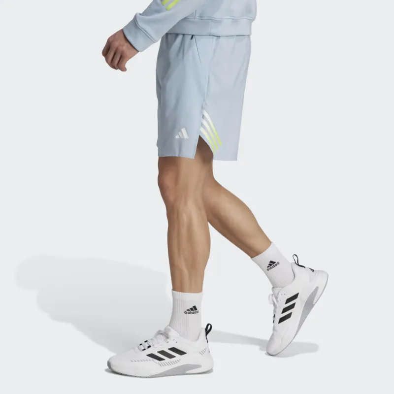 Adidas Train Icons 3-Stripes Training Shorts Sports Shorts Men's Magic Blue-1