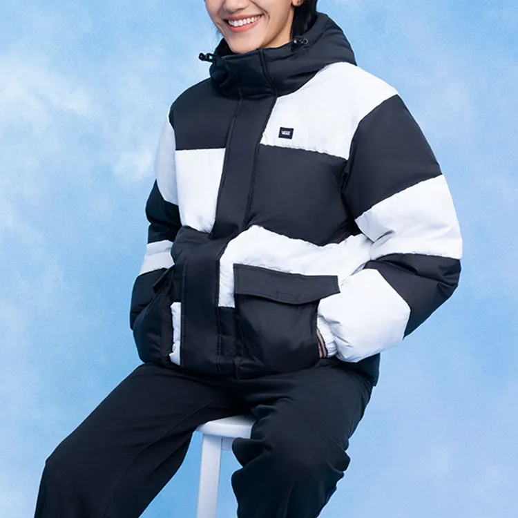 Vans Down Jacket Unisex Black White-2