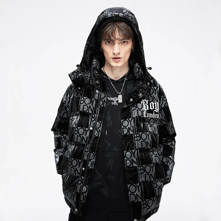 Boy London Down Jacket Winter Unisex Black-5