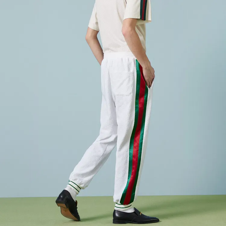 GUCCI SS23 Knitted Sports Pants Men's White-2