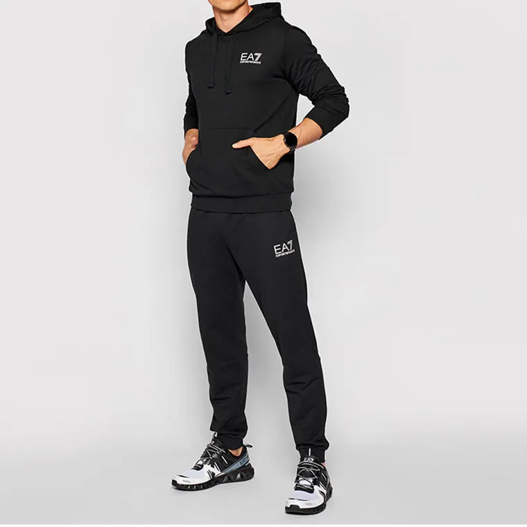 EMPORIO ARMANI FW22 Knitted Sports Pants Men's Black-1