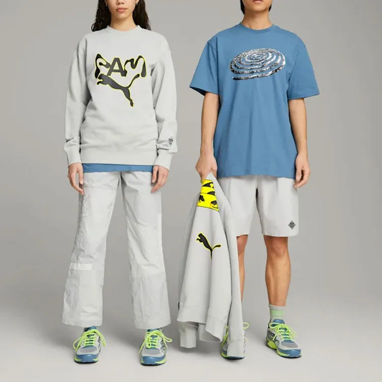 PUMA X P.A.M. Co branded Version Sweatshirts Unisex Gray-4