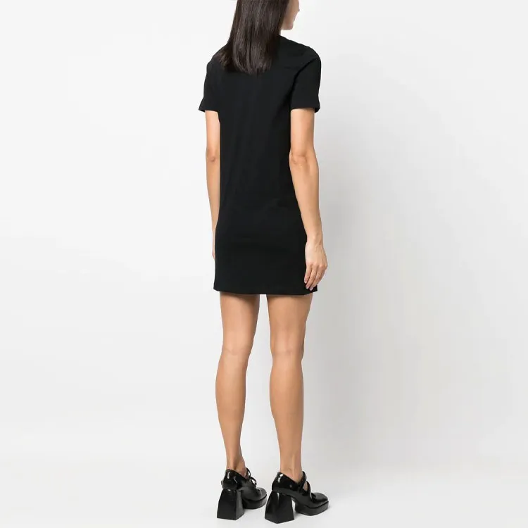 MOSCHINO Short Sleeved Dress Women's Black-2
