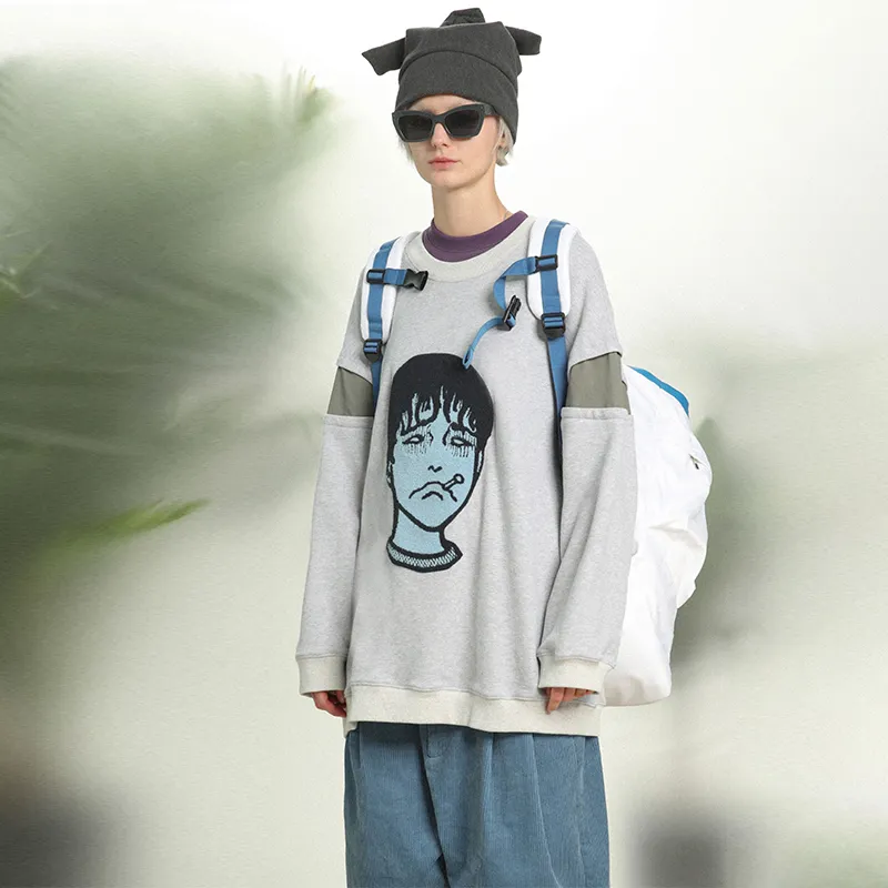 UNVESNO Sweatshirt Unisex Light Gray-2